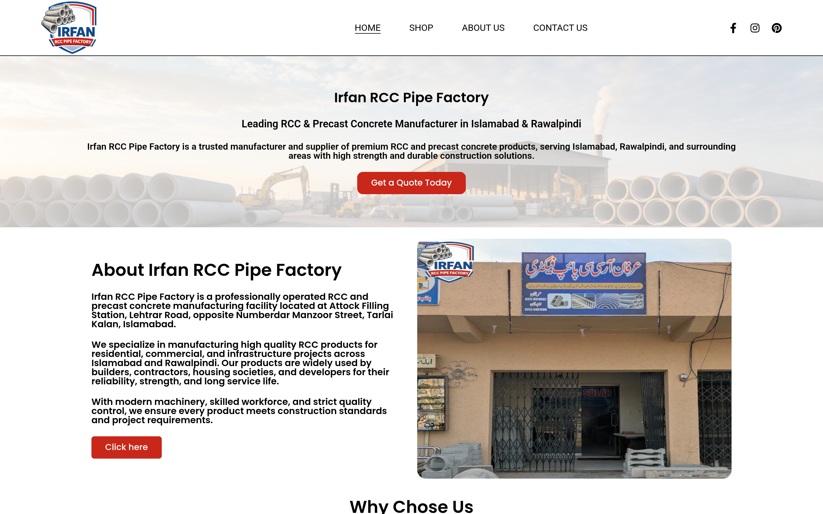 Irfan RCC Pipe Factory & Stock Management screenshot 1